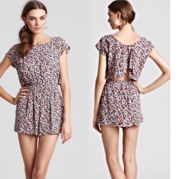 {BCBGeneration} Open Back Romper - Picture 2 of 8